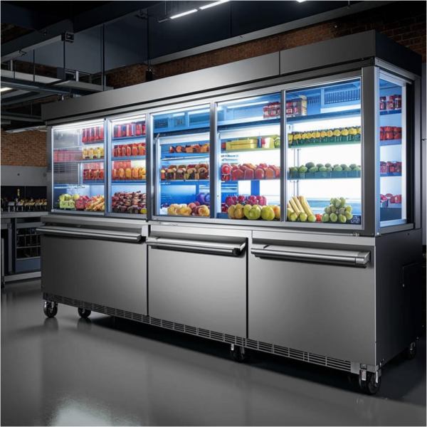 Precision Cooling: VEVOR 72" W Undercounter Commercial Refrigerator